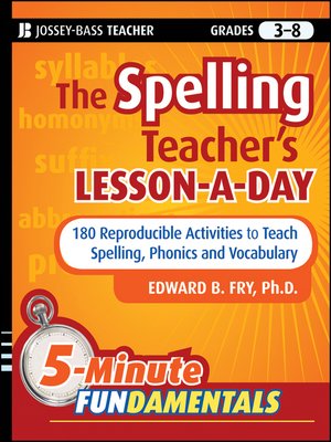 cover image of The Spelling Teacher's Lesson-a-Day